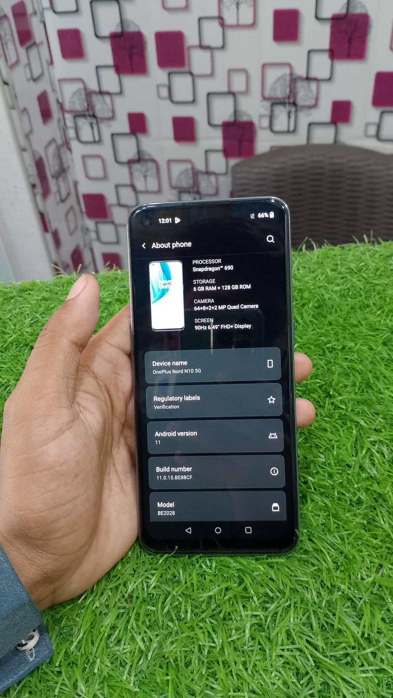 Oneplus Nord N10 Single Sim 5G 6GB 128GB 10/10 Condition  (NEW) 1