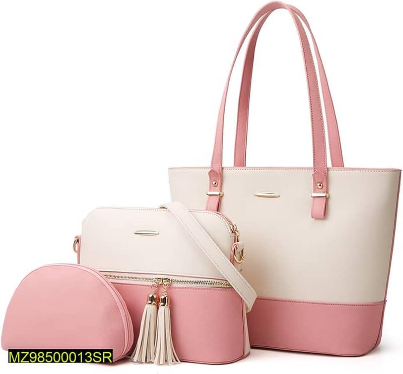 3 PC's retro style hand bag for women 2