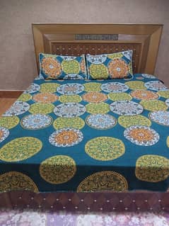 double bed with mattress