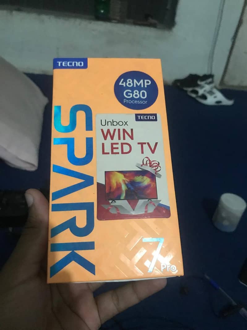 tecno spark 7pro box only 0