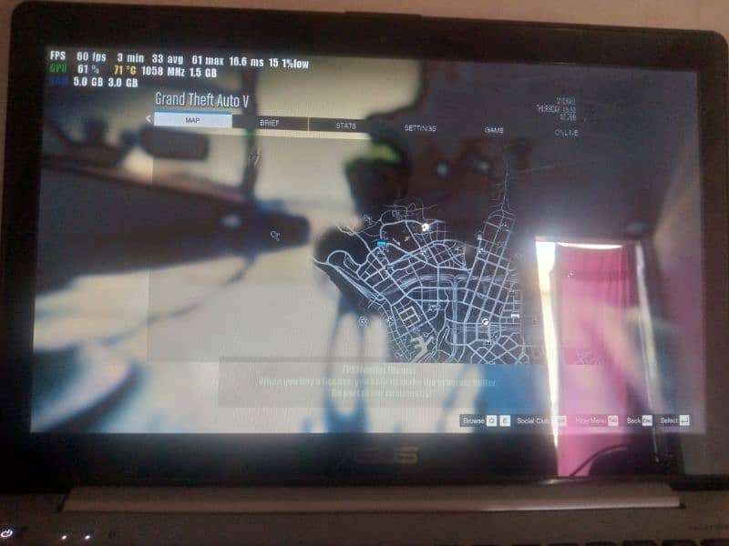 GTA 5 installed in laptop Asus Touchscreen 1