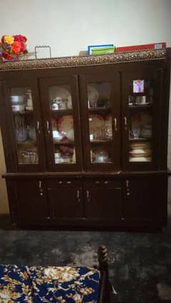 Dressing table and showcase