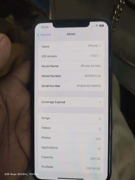 iPhone xs max JV Sim 256 gp 4