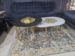 Antique Design Center Table & Coffee Table