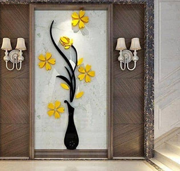 false celling, , wallpaper, curtains,wall decor,glass partition, 9