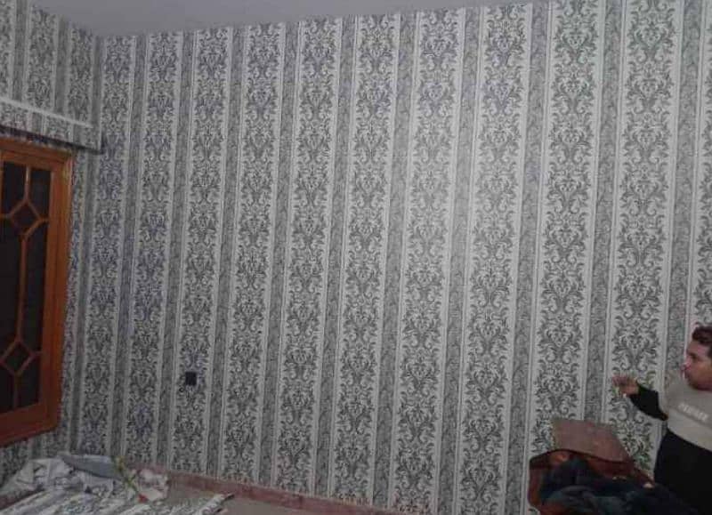 false celling, , wallpaper, curtains,wall decor,glass partition, 10