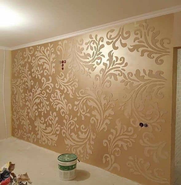 wallpaper, Pop ceiling, office partition, salon decore, window blinder 9