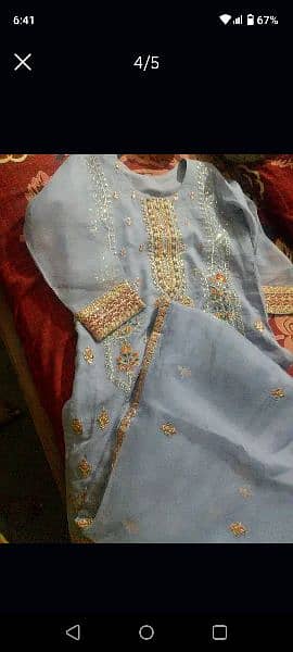 3 ps suit full embroidery large size 0