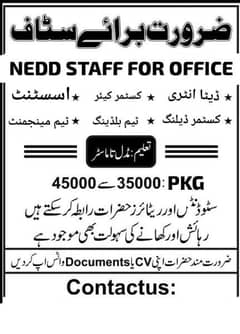 Office workers hiring in company