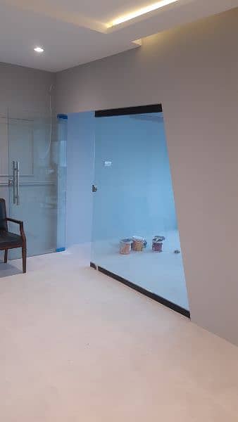 ceiling partitions  Gypsum board Glass alluminium 2