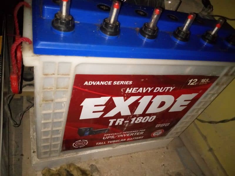 Exide battery tall tubular advance series  TR 1800 0