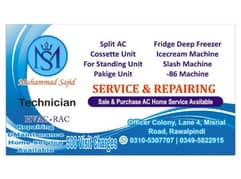 SERVICE & REPAIRING IN ALL KINDS OF AC,MACHINES,REFRIGERTORS ETC