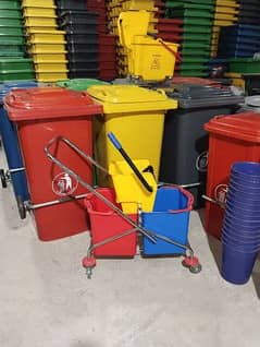 Mop trolley with wringer 46 liter