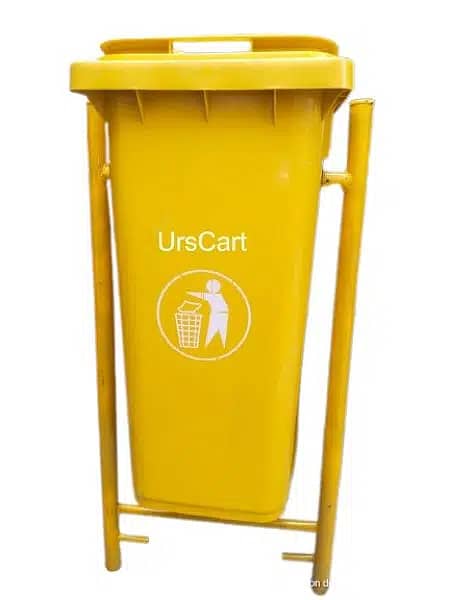 120 Litre Dustbin With fixed Hanging Stand 8