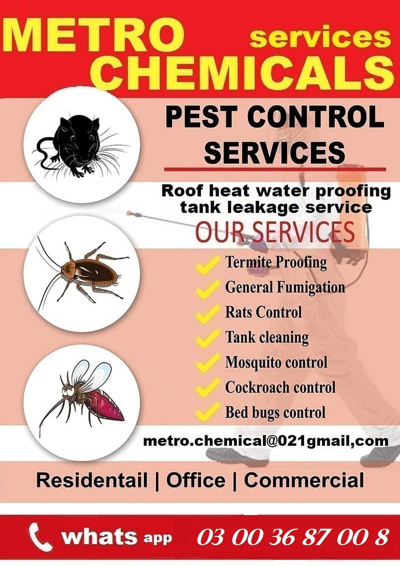 Bed Bugs | Termite | Cockroach | Pest Control | Fumigation in karachi 0