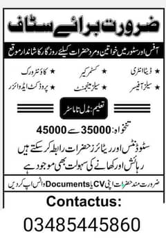 Male and female staff required 0