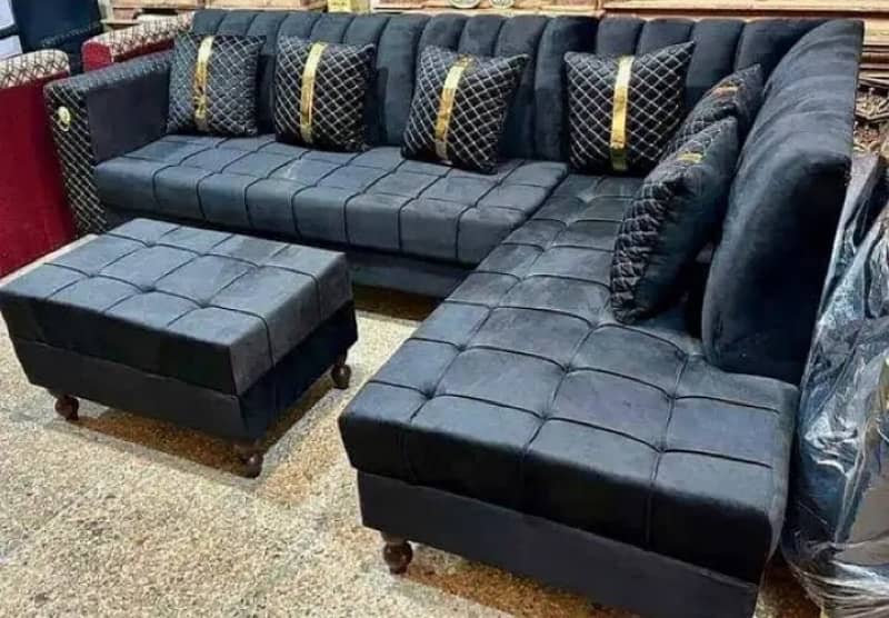 Sofa set / L shape sofa / 5 seater / l shape sofa / Tv lounge sofa set 7