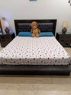 double bed cushion +wood