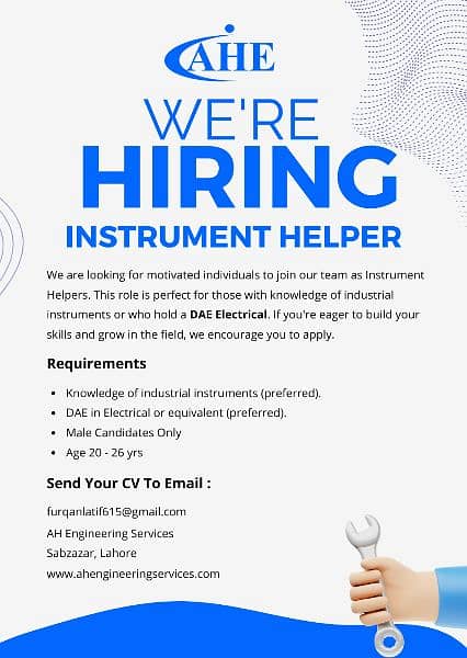 INSTRUMENT HELPER REQUIRED 0