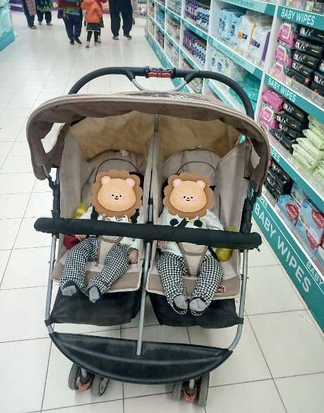 Double Stroller/Pram for Twins 0