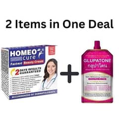 Glupathone and Homeo Cure Whitening Deal,Pack of 2