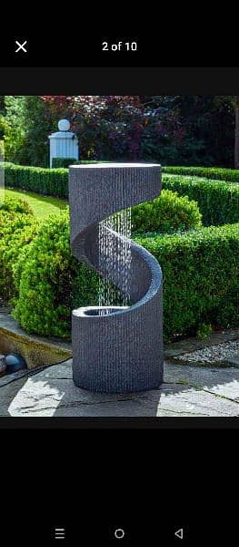 water Fall , Water fountain, artificial grass 14