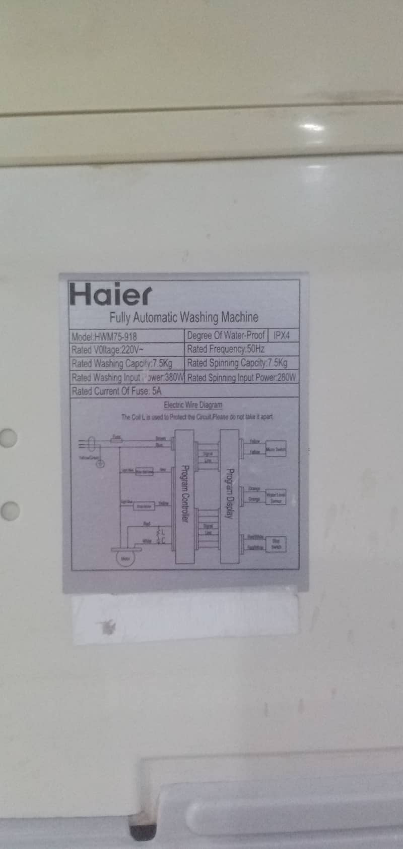 Haier washing machine for sale good condition fully working 6