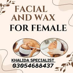 Facial Service Near Me| Drop Step Waxing For Female Service| Facial