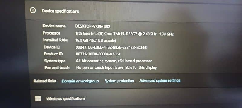 DELL CORE i5 11th GEN 2