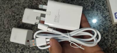 Xiaomi 33w 100% original uk port charger with type c cable 0