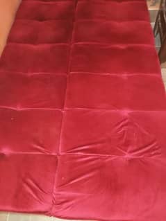 maroon valvet Wala sofa come bed