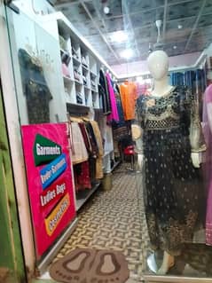 Shop for sale Garments & cosmetics 0