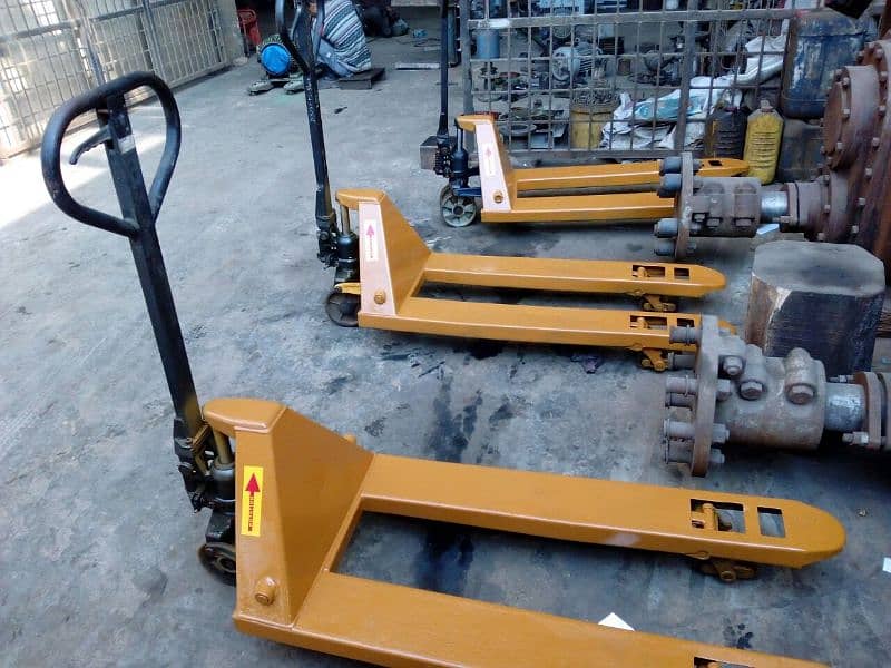 Steel bar cutter and bending machine. Pallet Trolley. Pallet Truck 3