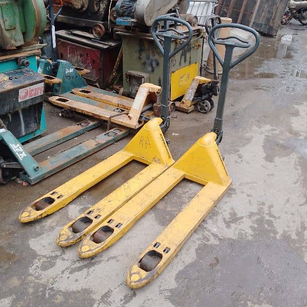 Steel bar cutter and bending machine. Pallet Trolley. Pallet Truck 9