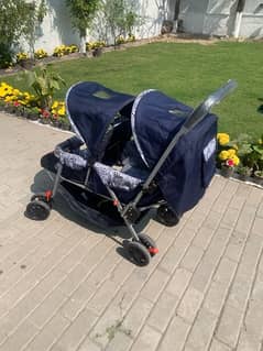 TWIN PRAM FOR URGENT SALE