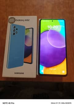 Samsung A52 10/10 condition with box