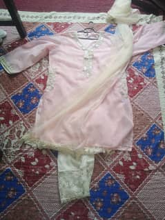 Organza pink suit