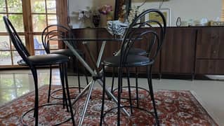 Dinning chairs and table set/ Cafe chairs / steel chairs