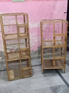 Birds wooden cage 2 poshan or 3 poshan