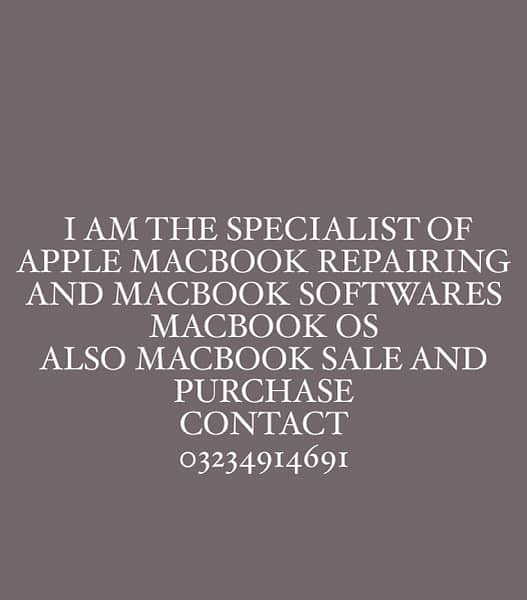 Providing a service of macbook repair and macbook softwares 0