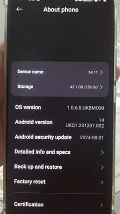 Xiaomi 11 5 PTA Provided