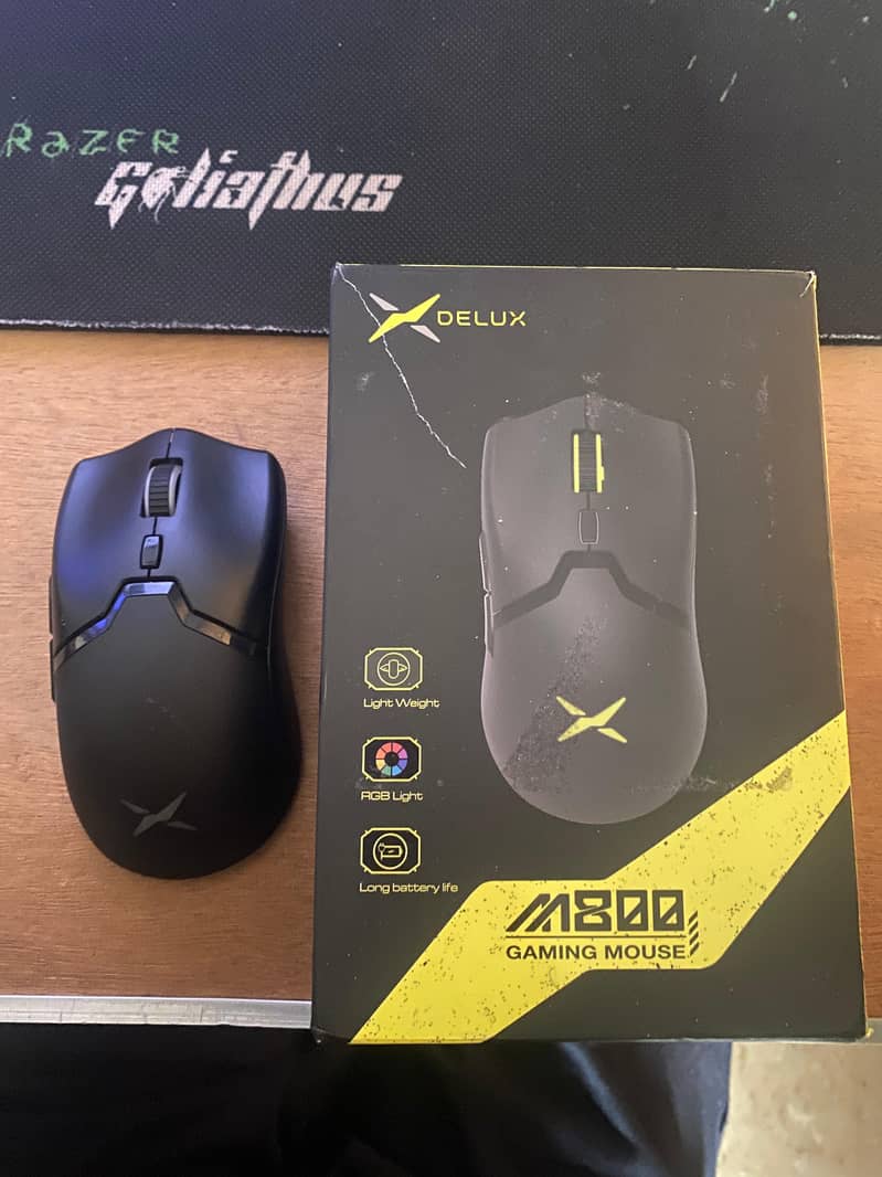 Wireless Gaming Mouse Delux M800DB (Modded) 0