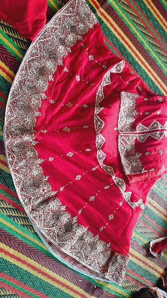 BRIDAL LEHNGA IN FRESH RED COLOUR 0