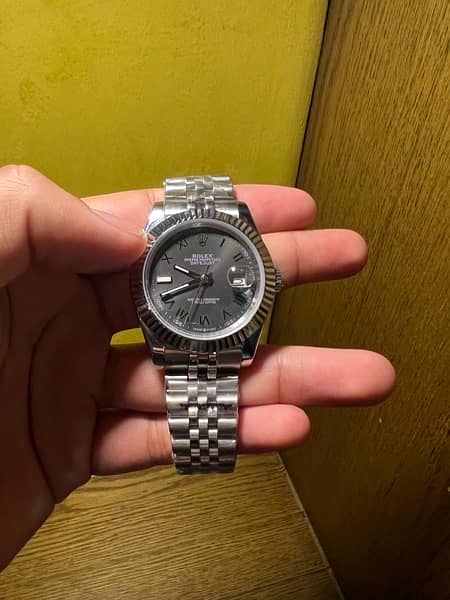 rolex datejust high grade  automatic 41 mm sainless steel 2