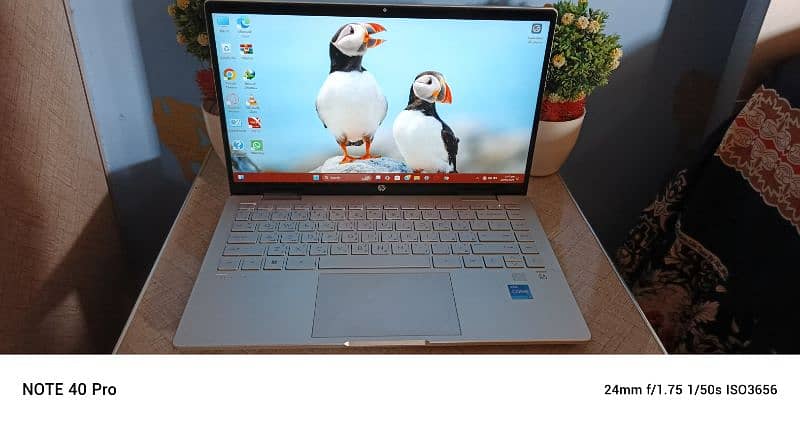 hp pavilion x360 2in1 laptop 14-ek1xxx touch screen rotate 2