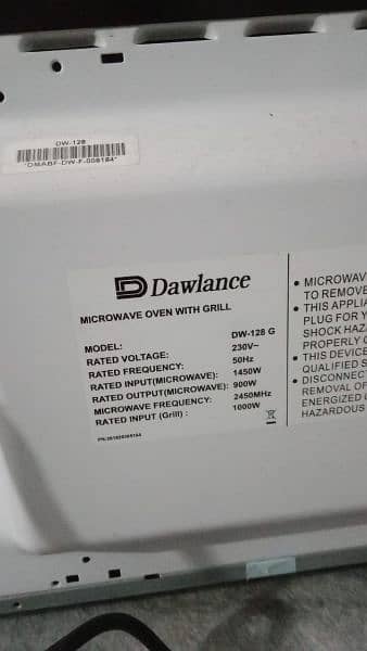 Dawlance Grilling Microwave Oven (28 Liters) DW-128-G (Without Box) 3