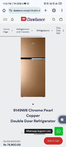 Dawlance refrigerator All sizes available 2