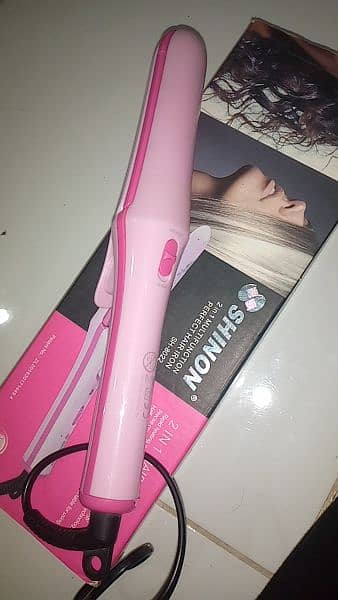 shinor 2 in 1 straightener and curler 3