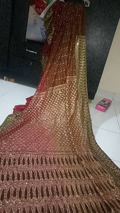 fully embroidered beautiful shiffon saree