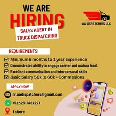 Sales agent for Truck Dispatching